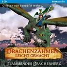 Cressida Cowell, Benedict Weber, Benedikt Weber - Drachenzähmen leicht gemacht - Flammendes Drachenherz, 3 Audio-CDs (Hörbuch)