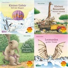 Hans d Beer, Hans de Beer, Burny Bos - Maxi-Pixi-4er-Set 55: Tiergeschichten von Hans de Beer (4x1 Exemplar)