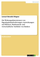 Lennart Benedict Wagner - Die Wirkungsdimensionen von Eigenkapitalanforderungen. Auswirkungen auf Effizienz, Marktanteile und wirtschaftliche Stabilität von Banken