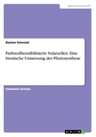Bastian Schmied - Farbstoffsensibilisierte Solarzellen. Eine bionische Umsetzung der Photosynthese