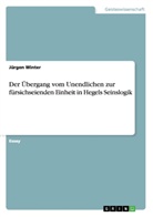 Jürgen Winter - Der Übergang vom Unendlichen zur fürsichseienden Einheit in Hegels Seinslogik