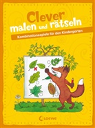 Katrin Merle, Loew Lernen und Rätseln, Loewe Lernen und Rätseln, Loewe Lernen und Rätseln - Clever malen und rätseln - Kombinationsspiele für den Kindergarten