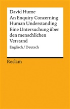 David Hume, Fal Wunderlich, Falk Wunderlich - An Enquiry Concerning Human Understanding / Eine Untersuchung über den menschlichen Verstand. Englisch/Deutsch