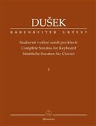 Frantiek Xaver Duek, Franti�ek Xaver Du�ek, Frantisek Xaver Dusek, Vojtech Spurný - Sämtliche Sonaten für Clavier, Partitur