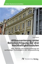 Frank Boever - Altbausanierung unter Berücksichtigung der drei Nachhaltigkeitssäulen