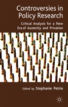 S. Petrie, Petrie, S Petrie, S. Petrie - Controversies in Policy Research