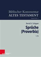Bernd U Schipper, Bernd U. Schipper, Bernd Ulrich Schipper, Beate Ego, Werne H Schmidt, Werner H Schmidt... - Biblischer Kommentar Altes Testament - 17/1: Sprüche (Proverbia). Tl.1