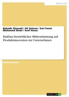 Bahadi Düsendi, Bahadir Düsendi, Aref Hesso, Al Salman, Ali Salman, Sari Fawzi Moh Shokr... - Einfluss betrieblicher Mitbestimmung auf Produktinnovation im Unternehmen