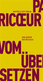 Paul Ricoeur, Till Bardoux - Vom Übersetzen