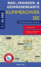 Lutz Gebhardt - Rad-, Wander- und Gewässerkarte Kummerower See, Mecklenburgische Schweiz
