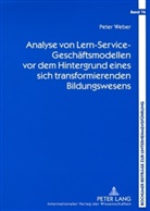 Peter Weber - Analyse von Lern-Service-Geschäftsmodellen vor dem Hintergrund eines sich transformierenden Bildungswesens
