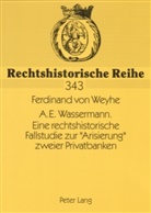 Ferdinand v Weyhe, Ferdinand V. Weyhe, Ferdinand v. Weyhe, Ferdinand von Weyhe, Hans-Jürgen Becker - A.E. Wassermann. Eine rechtshistorische Fallstudie zur "Arisierung" zweier Privatbanken
