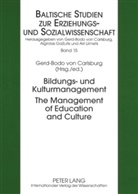 Gerd-Bodo Von Carlsburg, Gerd-Bodo von Carlsburg - Bildungs- und Kulturmanagement- The Management of Education and Culture