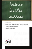 Sabeh Boularès - Erreur et difficultés de l'écrit en classe de français