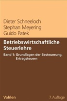 Meyering, Stepha Meyering, Stephan Meyering, Guido Patek, Diete Schneeloch, Dieter Schneeloch... - Betriebswirtschaftliche Steuerlehre - 1: Betriebswirtschaftliche Steuerlehre  Band 1: Grundlagen der Besteuerung, Ertragsteuern