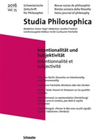 Guillaume Fréchette, Janette Friedrich, Anto Hügli, Anton Hügli - Intentionalität und Subjektivität