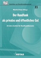 Pascal Albrechtskirchinger, Bernd Holznagel, Manfred Kops - Der Rundfunk als privates und öffentliches Gut