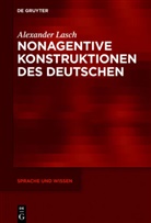 Alexander Lasch - Nonagentive Konstruktionen des Deutschen