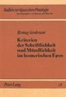 Rismag Gordesiani, Christiane von Albrecht - Kriterien der Schriftlichkeit und Mündlichkeit im Homerischen Epos
