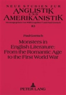 Paul Goetsch - Monsters in English Literature: From the Romantic Age to the First World War