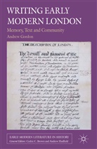 a Gordon, A. Gordon - Writing Early Modern London