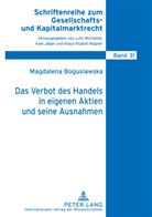 Magdalena Boguslawska - Das Verbot des Handels in eigenen Aktien und seine Ausnahmen