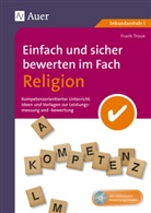 Frank Troue - Einfach und sicher bewerten im Fach Religion, m. 1 CD-ROM