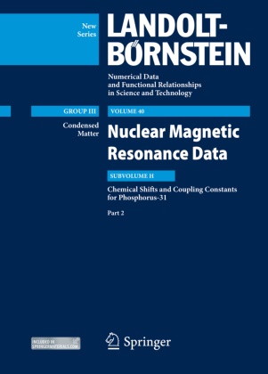 D Lechner, R. R. Gupta, V Gupta, V. Gupta, Manfred D. Lechner - Chemical Shifts and Coupling Constants for Phosphorus-31, Part 2 - Nuclear Magnetic Resonance Data