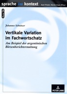 Johannes Schnitzer, Martin Stegu - Vertikale Variation im Fachwortschatz