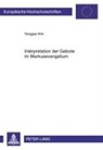 Yongjae Kim - Interpretation der Gebote im Markusevangelium