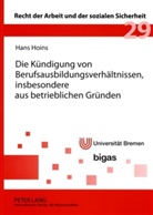 Hans Hoins, Wolfgang Däubler - Die Kündigung von Berufsausbildungsverhältnissen, insbesondere aus betrieblichen Gründen