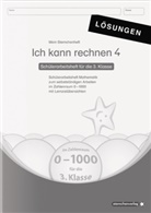 Katrin Langhans, sternchenverlag GmbH, sternchenverla GmbH, sternchenverlag GmbH - Ich kann rechnen 4 Lösungen - Schülerarbeitsheft für die 3. Klasse