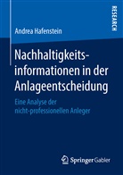 Andrea Hafenstein - Nachhaltigkeitsinformationen in der Anlageentscheidung