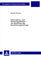 Michael Dohmen - Informations- und Beratungspflichten vor Abschluss des Versicherungsvertrags