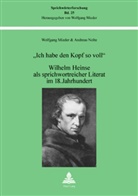 Wolfgang Mieder, Andreas Nolte - "Ich habe den Kopf so voll"