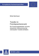 Britta Steinhauer - Transfer im Fremdspracherwerb