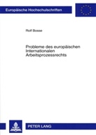 Rolf Bosse - Probleme des europäischen Internationalen Arbeitsprozessrechts