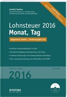 Stollfuß Tabellen: Lohnsteuer 2016 Monat, Tag, Sonderausgabe Juli, m. CD-ROM Stotax-Lohn 2015
