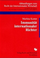 Martina Koster - Immunität internationaler Richter