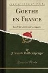 Fernand Baldensperger - Goethe en France