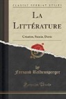 Fernand Baldensperger - La Littérature