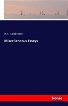 H T Colebrooke, H. T. Colebrooke - Miscellaneous Essays