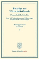Kar Diehl, Karl Diehl - Beiträge zur Wirtschaftstheorie.