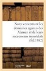Edmond Cabié, Cabie-e - Notes concernant les domaines