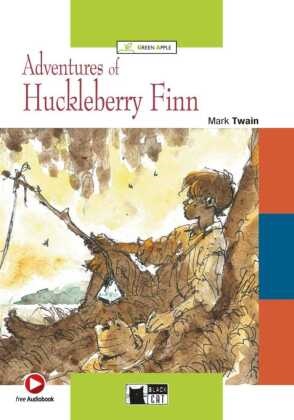 Mark Twain - Adventures of Huckleberry Finn - Englische Lektüre für das 4. und 5. Lernjahr. Buch + free Audiobook. Free WebActivities