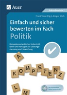 Ansgar Stich, Fran Troue, Frank Troue - Einfach und sicher bewerten im Fach Politik, m. 1 CD-ROM