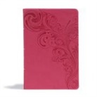 Csb Bibles By Holman, Holman Bible Staff - CSB Giant Print Reference Bible, Pink Leathertouch, Indexed