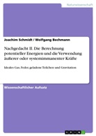 Wolfgang Bechmann, Joachi Schmidt, Joachim Schmidt - Nachgedacht II. Die Berechnung potentieller Energien und die Verwendung äußerer oder systemimmanenter Kräfte