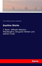 Ludwig Geiger, Johann Wolfgang vo Goethe, Johann Wolfgang von Goethe - Goethes Werke
