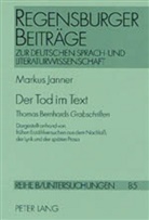 Markus Janner, Bernhard Gajek - Der Tod im Text